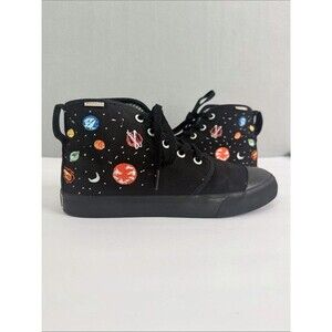 BANGS Universe High Top Sneakers 7.5W 6M Black Embroidery